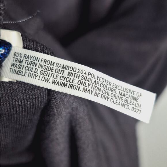 Soma Weekend Terry Bamboo Dress Lace Up Hooded XL Lounge Swim Cozy Terrycloth - Picture 6 of 9